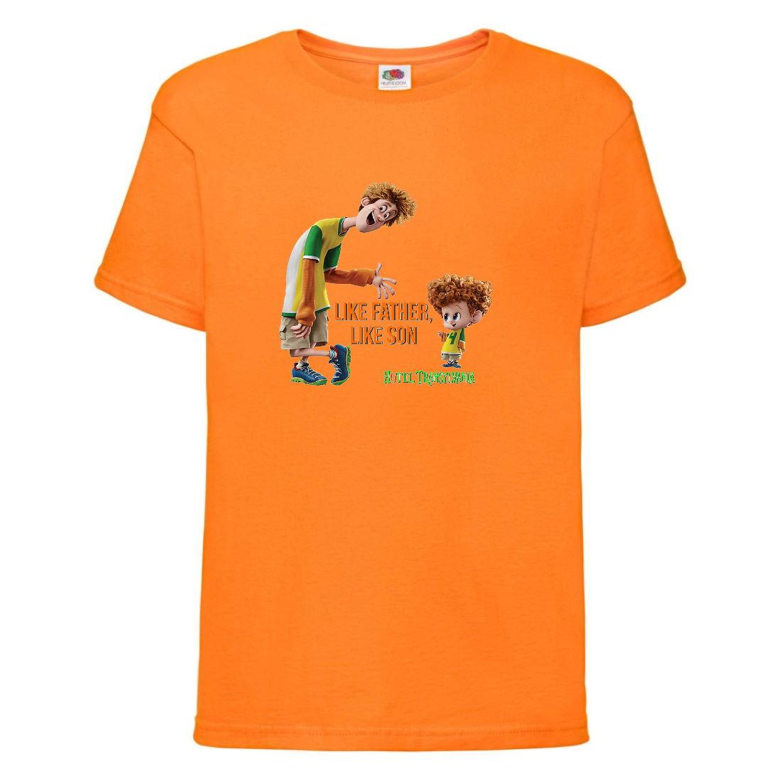 Футболка дитяча Монстри на канікулах 004 (MON-004) жовтогаряча 104-116-128-140-152-164, фото 1