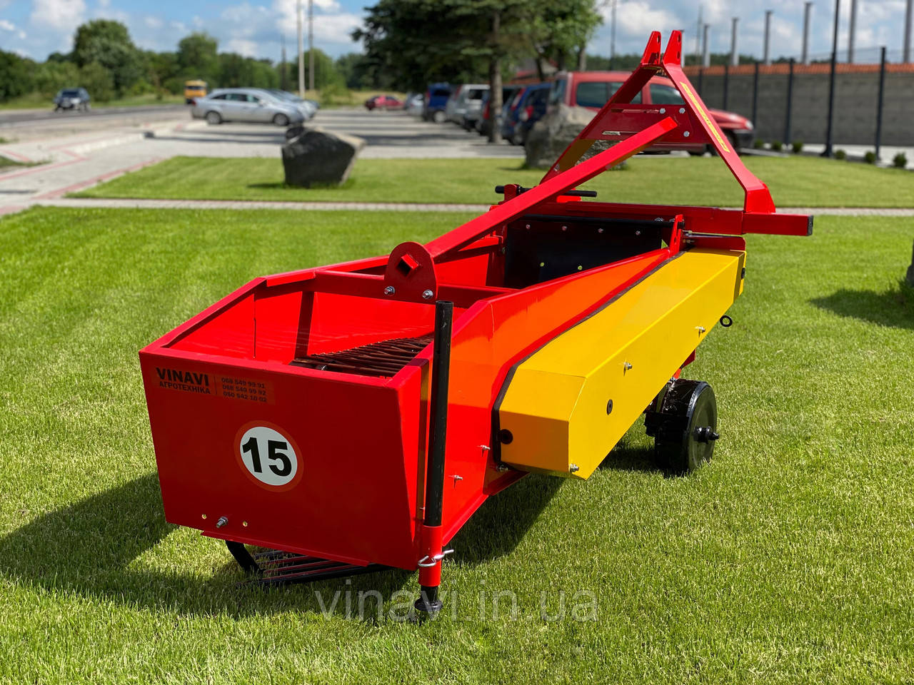 Картоплекопачка однорядна транспортерна навісна для трактора, фото 1