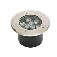 LED светильник тротуарный 9W AZUR-9 IP67 цвет матовый хром Horoz Electric