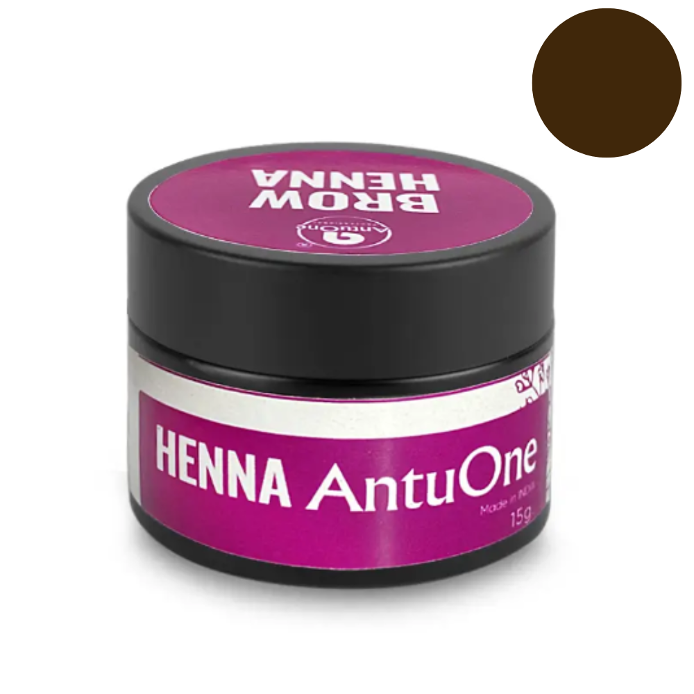 Хна для брів AntuOne колір світлий шатен, 10 г, фото 1