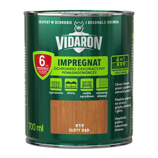 Імпрегнат Vidaron V19 ЗОЛОТИЙ ДУБ 0,7л