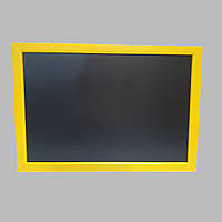 Меловая доска с рамкой 84х60см "Жёлтый" горизонтальная