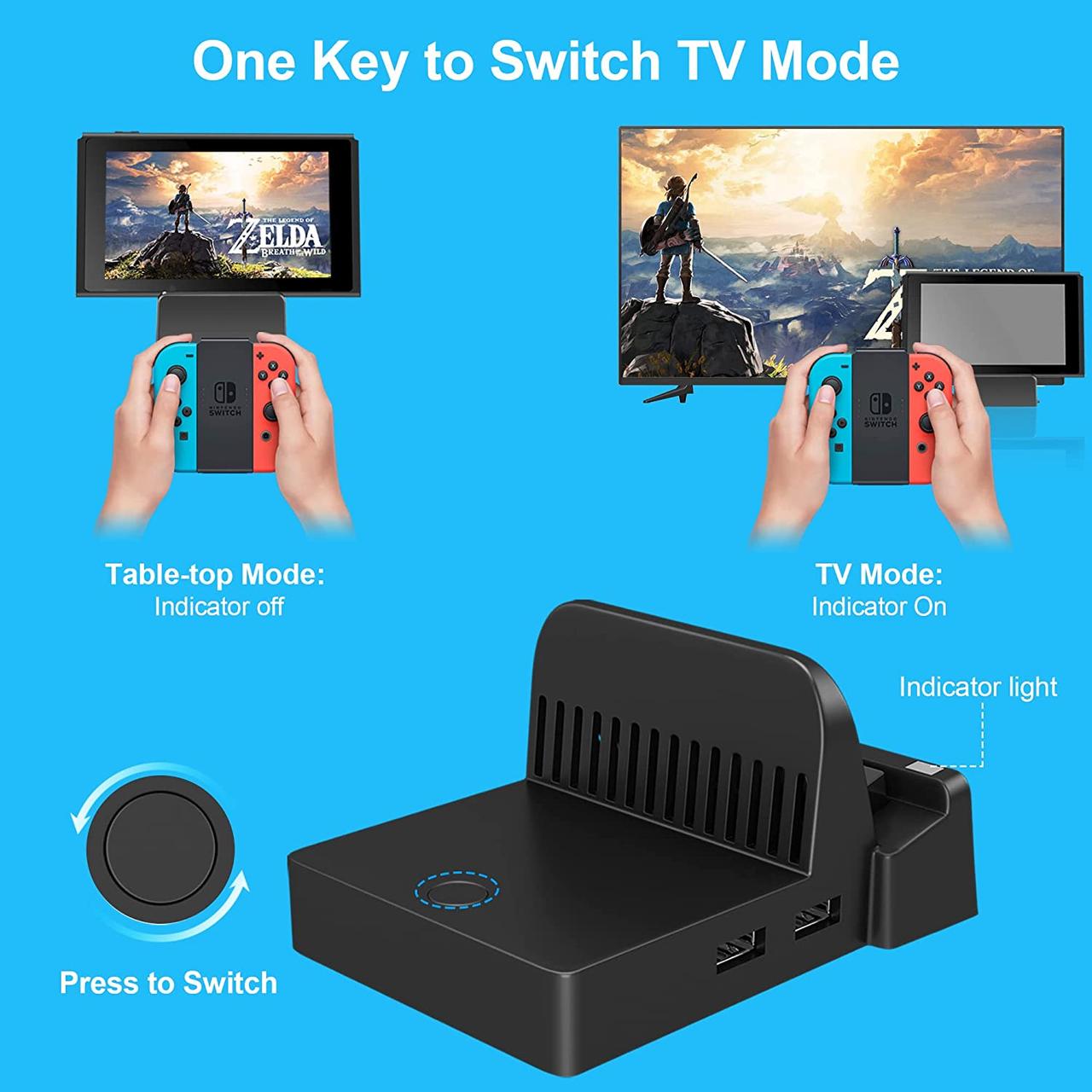 Switch TV Dock, портативна докстанція Nintendo Switch підставка для