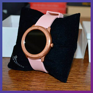 Смарт годинник Фітнес браслет трэккер Smart Watch T6 пульсометром тонометром IP68 рожеві