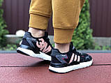 Жінки м'які кросівки Adidas Nite Jogger Boost 3M, жіночі фірмові кросівки, кросівки для дівчат, фото 4