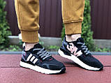 Жінки м'які кросівки Adidas Nite Jogger Boost 3M, жіночі фірмові кросівки, кросівки для дівчат, фото 3