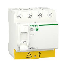 Вимикач диференційного струму ВДС Schneider Electric Resi 9 4p 40A АС 30mA R9R51440