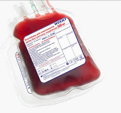 Контейнер для компонентів крові WEGO порожній 500/500 мл