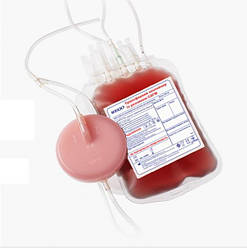 Контейнер для крові WEGO з розчинами CPD-SAGM 450/500/450/450 мл із вбудованим лейкоцитовим фільтром