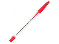 Ручка кулькова (тип Корвіна ),червона BM.8117-03 (50 шт в уп) ТМ BUROMAX