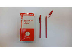 Ручка кулькова АН-555-A червоний 50шт ТМ Китай