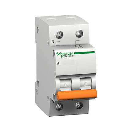 Автоматичний вимикач Schneider Electric 2p ВА63 40А С (4,5кА) (C1) 11217, фото 1