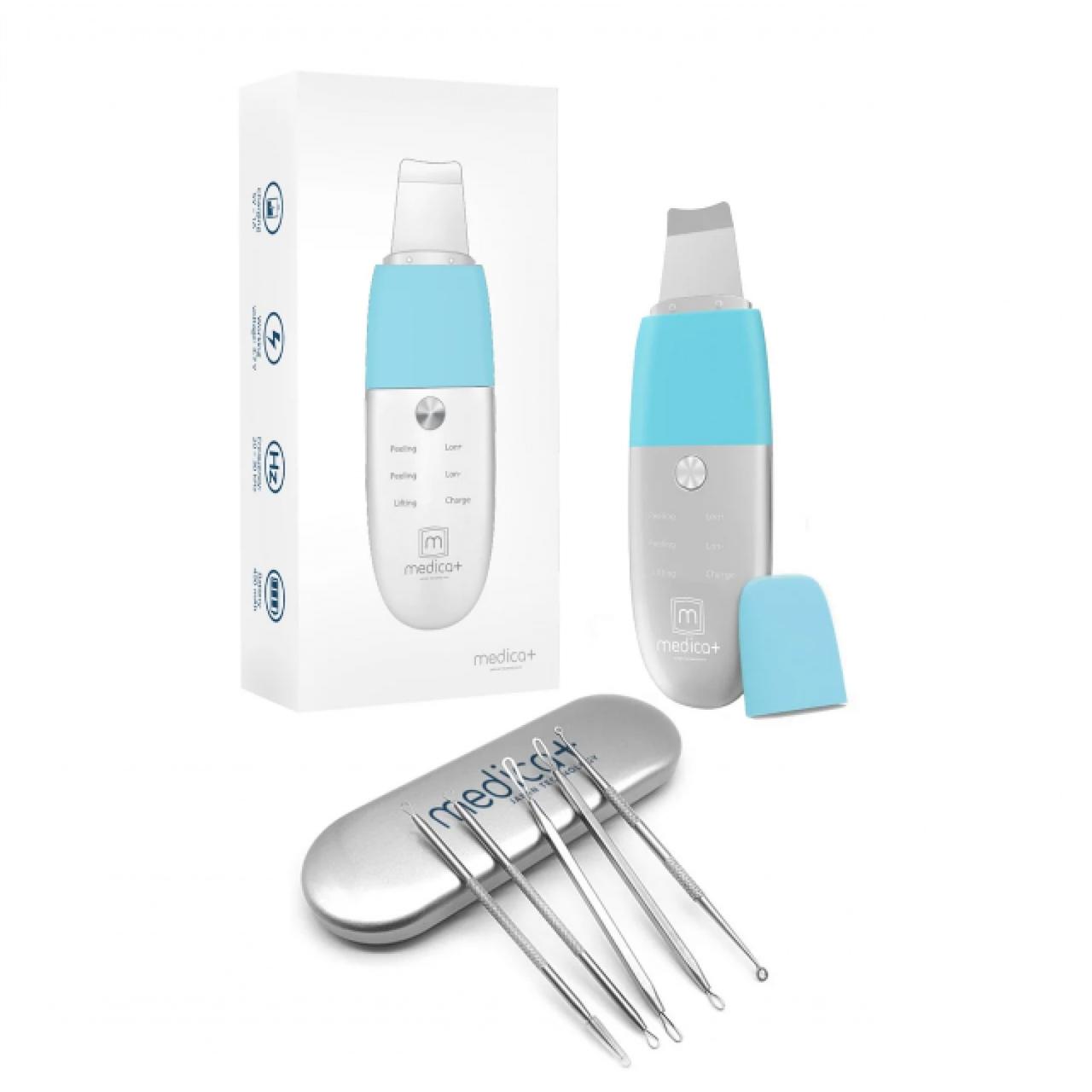 Набір ультразвукового скрабера для обличчя Medica+ Vibroskin 8.0 + інструмент для чищення обличчя