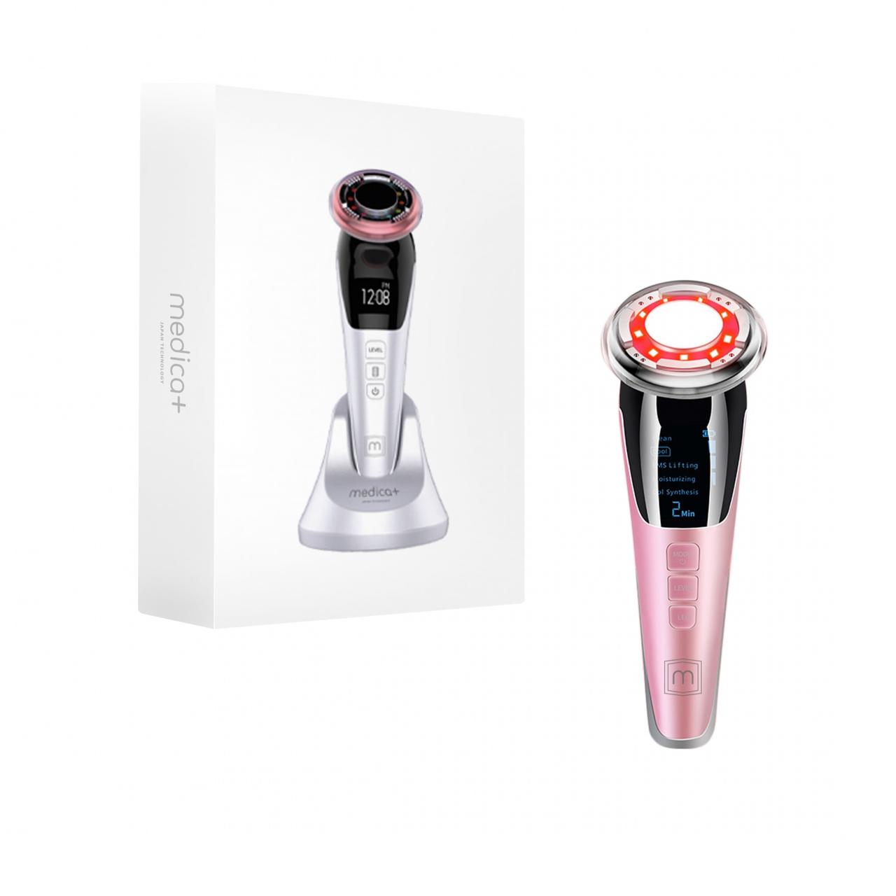 Мікрострумовий RF Lifting Масажер для обличчя Skin Lifting 7.0 Pink - EMS, LED