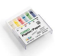 Бумажные штифты ROEKO Paper Points color ISO 15-40, 200шт