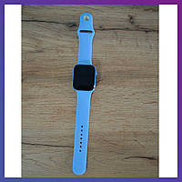 Смарт часы Фитнес браслет Smart Watch N76 беспроводная зарядка пульсометр тонометр голубой + Подарок