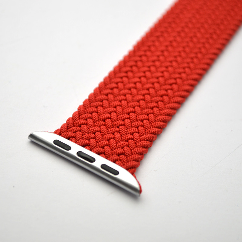 Ремінець для iWatch Braided Solo Loop (L) 42mm/44mm Red Червоний, фото 2