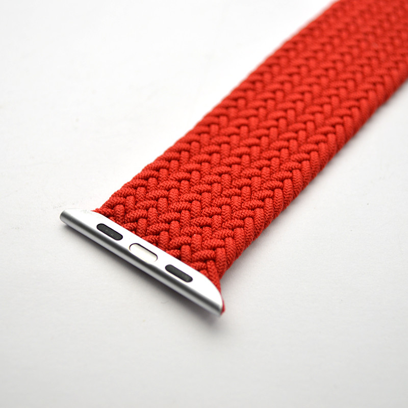 Ремінець для iWatch Braided Solo Loop (M) 42mm/44mm Red Червоний, фото 2