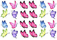 Вафельна картинка Метелики для торта