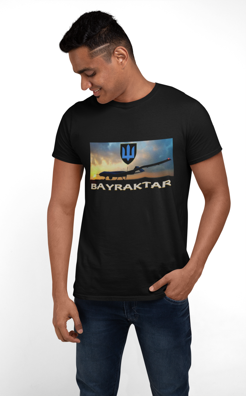 Футболка чоловіча чорна Bayraktar
