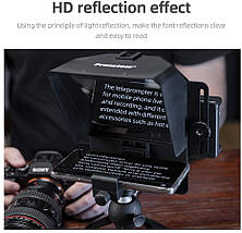 Телесуфлер для смартфона і камери Pronstoor Mini Teleprompter, фото 3
