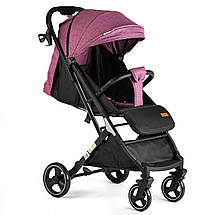 Коляска прогулянкова дитяча (підсклянник, телескопічна ручка) JOY Comfort L-30201 Фіолетовий, фото 2