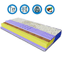 Безпружинний матрац ортопедичний Arabeska Tiara / Арабеска Тіара з кокосовою койрою