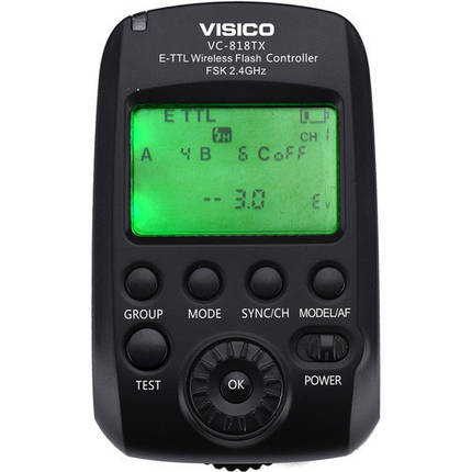 Синхронізатор передавач Visico VC-818TX-C E-TTL for Canon, фото 1