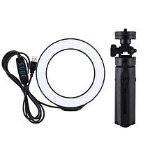 Кільцеве світло зі стійкою Puluz PKT3058 Ring Light 12см (8W), фото 6