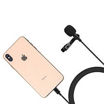 Микрофон петличка Puluz PU426 1,5м (for iPhone), фото 3