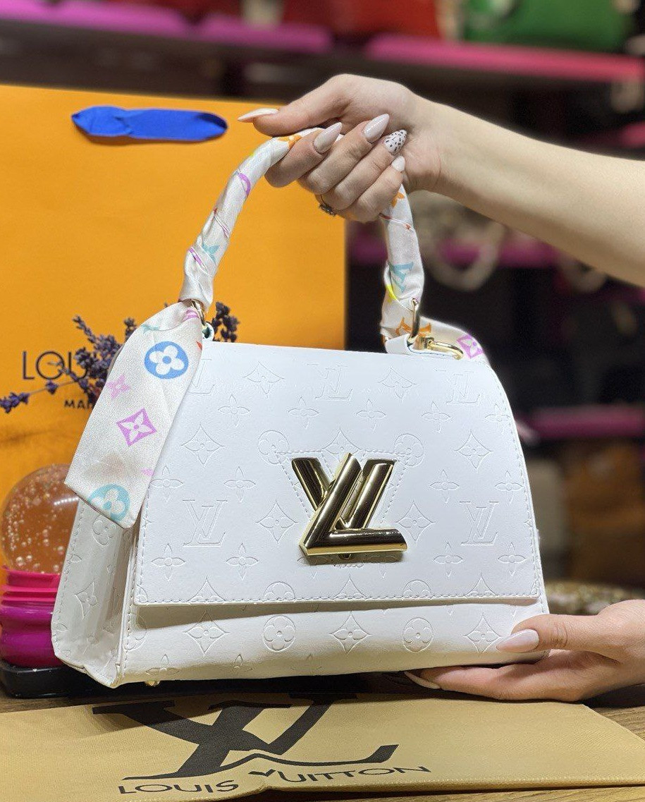 Женська сумка Louis Vuitton, біла 25×18 см, 931281, фото 1
