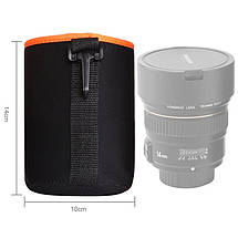 Чехол для об'єктива AccPro CA-1791E-M black/ornge, фото 2