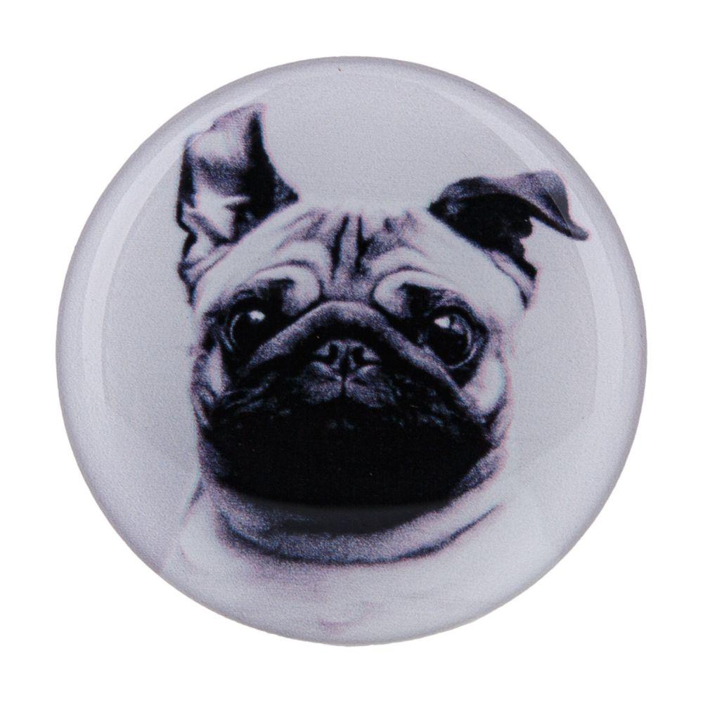 Держатель для телефона PopSocket Circle, Pug 05 White - фото 1 - id-p1663821421