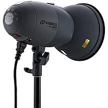 Студійний спалах Visico VL-150 Plus + рефлектор, фото 3
