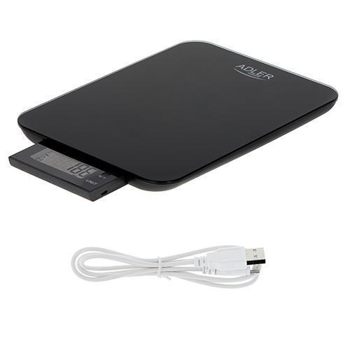 Кухонні ваги Adler AD 3167b 10 кг заряджається через USB
