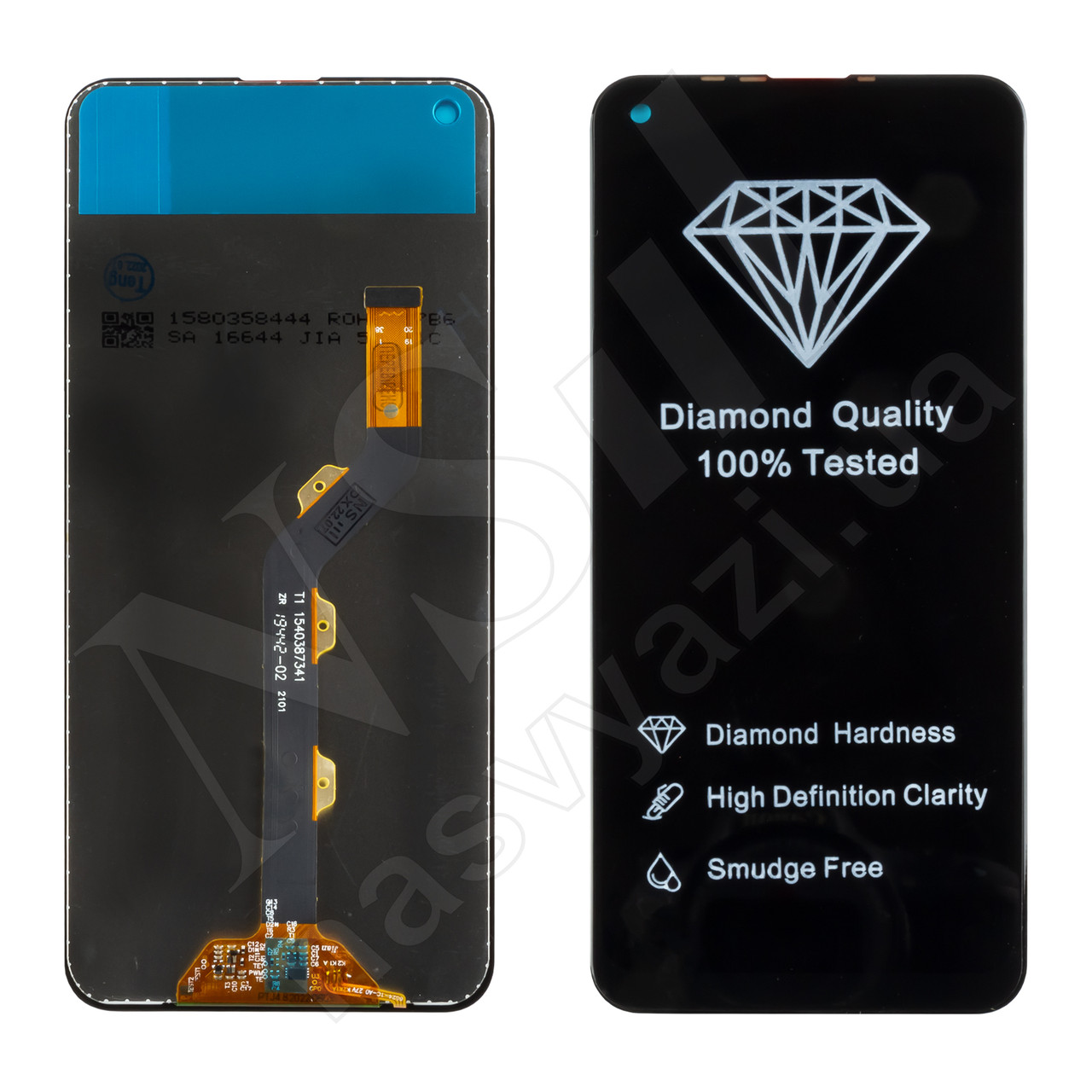 Дисплей TECNO Camon 15/15 AIR (CD7/CD6) (2020) з чорним тачскрином