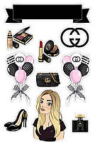 Вафельна картинка Дівчина