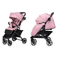 Прогулянковий дитячий візок CARRELLO Astra CRL-5505/1 Apricot Pink з дощовиком і підсклянником /КОЛЯСКА рожева