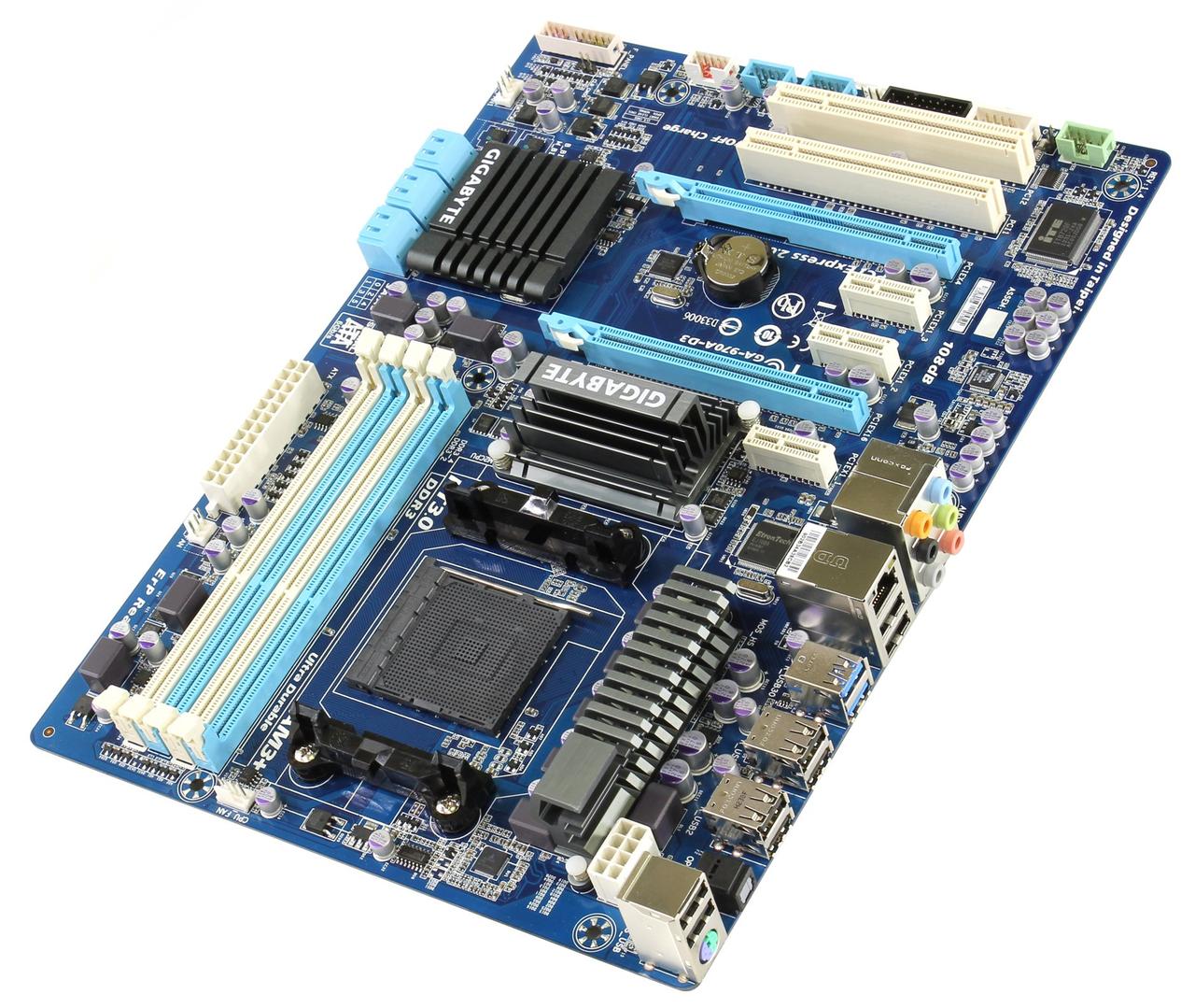 Материнська плата GIGABYTE GA-970A-D3 Socket AM3+ 2xPCI-E SATA3.0 USB 3.0 4xDR3 ATX