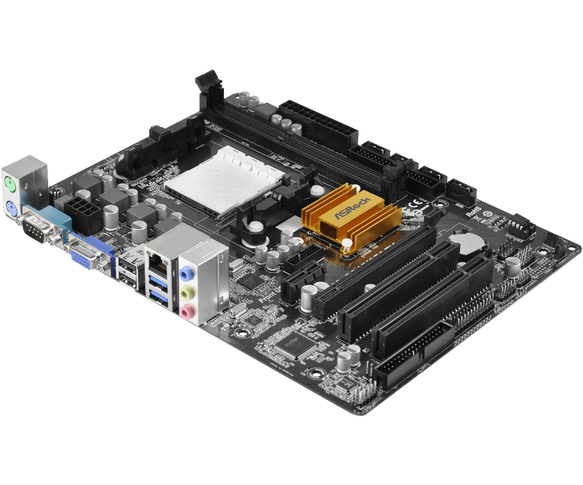 Материнська плата N68-GS4/USB3 FX Socket AM3+ (б/у) + задня планка