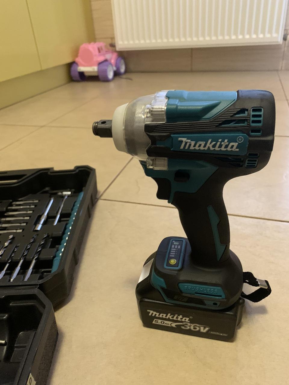 Ударний безщітковий гайковерт акумуляторного Makita DTW 301+Набір інструмент!