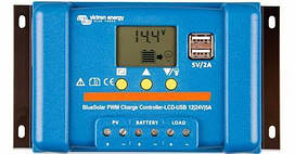 Контролер заряду Victron Energy BlueSolar PWM-LCD&USB 12/24V-30A (30A, 12/24В)