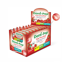 Леденец Denti Pop без сахара с ксилитом (клубника) 40 шт