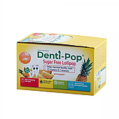 Льодяник Denti Pop без цукру з ксилітом (ананас) 40 шт