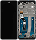 Дисплей модуль тачскрин Motorola XT2133-2 Moto G60s черный оригінал c рамкой