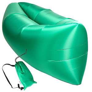 Надувний диван ламзак Supretto Air Sofa (Lamzak) матрац, шезлонг, 233 х 82 x 41 см. Зелений, 2330.0, Для дітей та дорослих, Нейлон