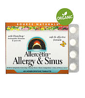 Source Naturals, Allercetin, від алергії та закладеності носа, 48 таблеток