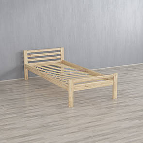 Односпальне Ліжко із соснової деревини