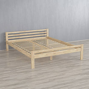 Двоспальне Ліжко із соснової деревини