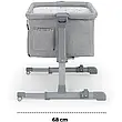 Приставная кроватка-люлька Kinderkraft Neste Up Grey Light Melange (KKLNESTGRY000N), фото 8